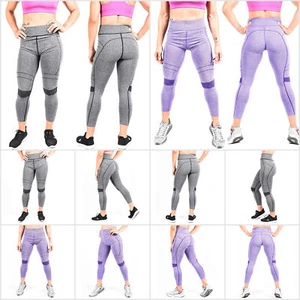Women High Waist Yoga Legging Fitness Sport Gym Workout Breathable Push Up Pants - Picture 1 of 27