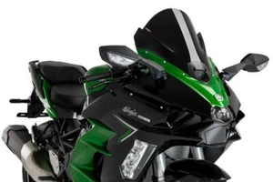 Puig Z-Racing Pantalla Parabrisas Negro Kawasaki Ninja H2 SX/H2 SX Se 2023-2025 - Imagen 1 de 8