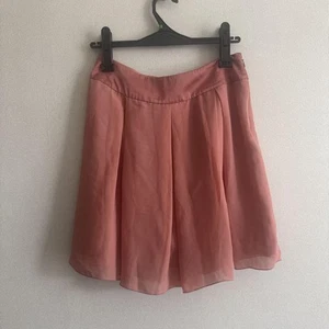 Uniqlo Pink Polyester Flared Skirt Waist 67cm Used - Picture 1 of 3