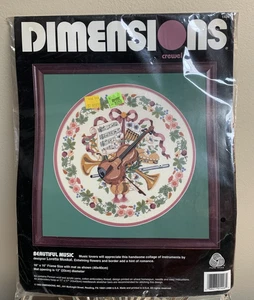 Factory Sealed 1993 New Dimensions Crewel Kit # 1426 Beautiful Music - Picture 1 of 2