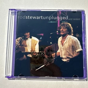 Rod Stewart Unplugged... and Seated Music CD COVER ARTWORK + DISC - Imagen 1 de 3