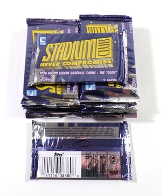 Lot of (12) 1998 Topps Stadium Club Never Compromise Baseball Hobby Packs - Image 1 of 2