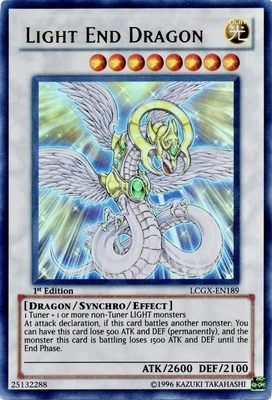 Yu-Gi-Oh 1st Ed. Light End Dragon Legendary Collection 2 LCGX-EN189 Unlimited LP - Image 1 of 2