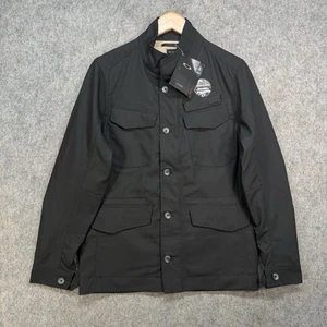 Oakley Icon Jacket Mens Small Black Urban Utility Slim Fit Pockets Chore Zip up - Picture 1 of 19