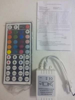 44 Key IR Remote Controller RGB Control Box DC 12V 3528/ 5050 - Image 1 of 4