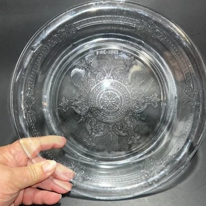 Vintage Anchor Hocking Philbe Pie Plate Fire King Embossed Glass - Picture 1 of 16