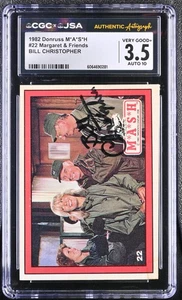 1982 Donruss M*A*S*H #22 Margaret & friends- Bill Christopher JSA 10 CGC 3.5 - Picture 1 of 2