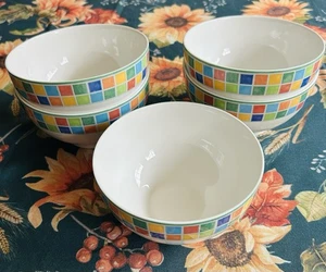 (5) VILLEROY BOCH TWIST ALEA LIMONE Müslischalen/Suppen-/Reisschalen 5 5/8 Zoll - Bild 1 von 6