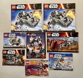 LEGO Star Wars Instruction Manuals (lot of 7) incl: 75100, 75131, 75126, 75099