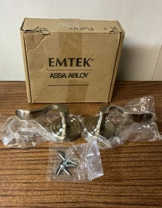 EMTEK Rosette Dummy Cortina Lever 8050CUS15 Satin Nickel - Picture 1 of 5