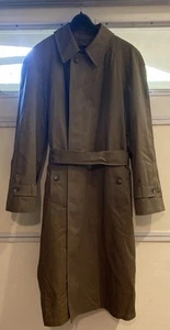 LONDON FOG Limited Edition Men’s 42 Long Trench Coat Olive Removable Liner~Heavy - Picture 1 of 12