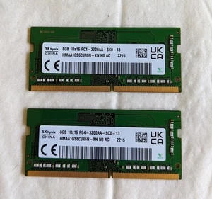 2x 8GB SK Hynix DDR4 RAM 3200MHz SODIMM Laptop Speicher (16GB gesamt) - Bild 1 von 1
