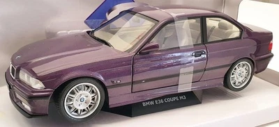 Solido 1/18 Scale Model Car S1803905 - BMW E36 Coupe M3 - Dayona Violet - Image 1 of 4