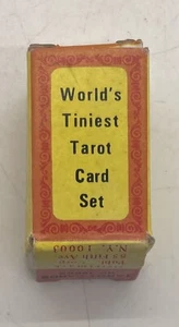 Juego de cartas del tarot más pequeño del mundo baraja 1,5"" completo leer descripción - Imagen 1 de 7