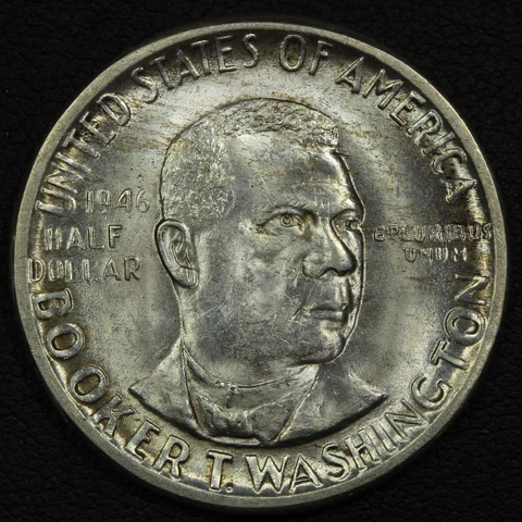 1946 D Booker T. Washington Silver Commemorative Half Dollar Cover