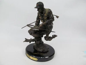 Mark Pierce Until We Meet Again Montana Fishing Statue Catch and Release - Picture 1 of 5