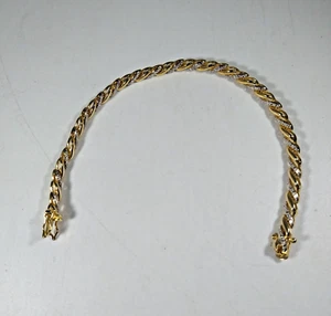 Vintage "Prime Art & Jewelry" 10k Gold Plated Simulated Diamond Tennis Bracelet - Picture 1 of 1