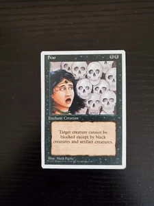 1995 MTG Magic the Gathering 4th Edition - Fear - VLP - Picture 1 of 2