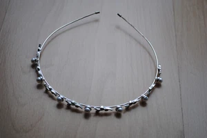 Toller Hochzeits Haarreif / Diadem / Tiara mit Perlen und Strass *TOP* - Bild 1 von 2