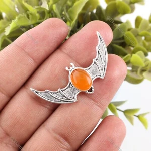 Memorial Day Sale Carnelian Stone Sterling Silver Channel Set Pendant Jewelry - Picture 1 of 6