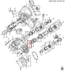 SHIM - EJE DE SALIDA (BRG D 2.12mm) GENUINE ISUZU / GM 8942496480 - Imagen 1 de 3