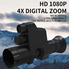 NV4AS 1080P HD Night Vision Scope Sight 300M Infrared 4X Zoom Digital Monocular