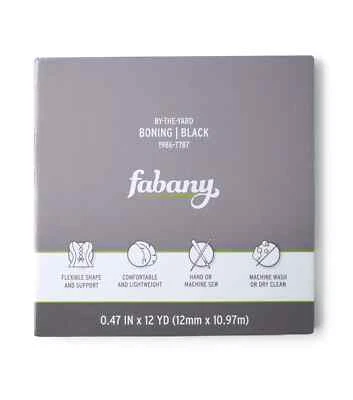 Desossa preta 12 mm 12 jardas por Fabany - Imagem 1 de 4