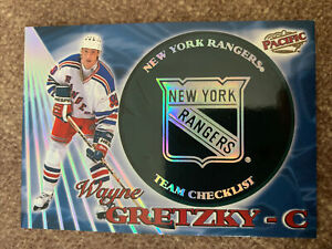 1998 Pacific Wayne Gretzky #17 Team Checklist New York Rangers