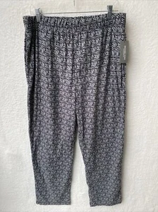 Michael Kors Men’s Fleece Pajama Pants Size Large NWT Gray Black Loungewear - Picture 1 of 8