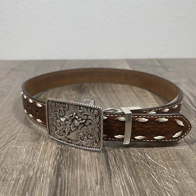 3D ремень компании молодежи kids кожаный ремень Bull Rider ремень пряжка размер 26 - Изображение 1 из 4