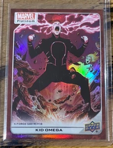 2022 Upper Deck Marvel Platinum Kid Omega Red Rainbow - Picture 1 of 2