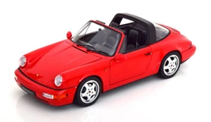 1:18 Norev Porsche 911 (964) Carrera 4 Targa 1990 Red - Picture 1 of 10