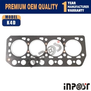 Head Gasket for Mitsubishi K4D MT2001 MT2201 MT670 MT670D Satoh S670 Graphite - Foto 1 di 4