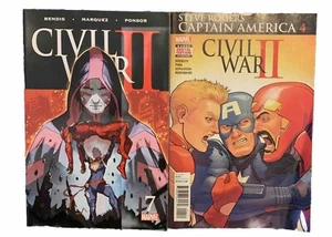 Lot Of 2 Civil War II #7 comic + Rodgers Captain America #4 Free shipping Marvel - Picture 1 of 8
