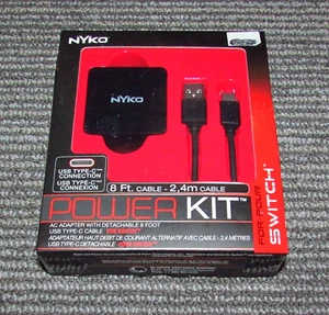 Kit de alimentación Nyko adaptador de CA con cable USB tipo C desmontable de 8 pies envío rápido - Imagen 1 de 2