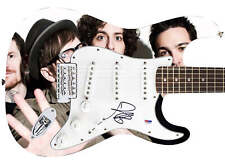 Fall Out Boy Patrick Stump Autographed 1/1 Custom Graphics Guitar JSA