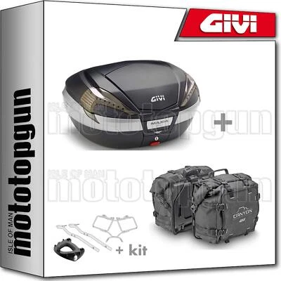 GIVI BAULETTO MAXIA 4 V56NNT + VALIGIE CANYON GRT720 HONDA CB 500 X 2014 14 Foto 1 de 4