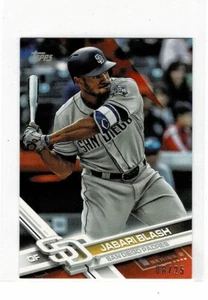 2017 TOPPS MINI ORANGE 530 JABARI BLASH #d 08/25 SAN DIEGO PADRES - Picture 1 of 1