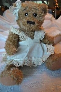 TC Dawson By Fiesta Plush Stuffed Teddy Bear "Laura" W/ Dress Toy Doll Animal - Picture 1 of 12