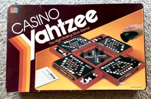 VINTAGE 1986 Milton Bradley CASINO YAHTZEE COMPLETE w/Instructions & ScorePad !! - Picture 1 of 8