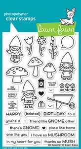 Lawn Fawn Clear Stamps 4"X6"-Oh Gnome! - Picture 1 of 1