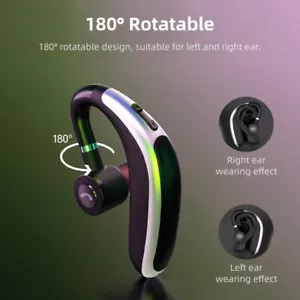 Bluetooth Headset In Ear Ohrbügel Headset Freisprecheinrichtung Für Auto Handy - Bild 1 von 12