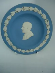 Wedgwood Robert Henderson piatto portagioie blu bianco diaspro vintage inglese - Foto 1 di 4