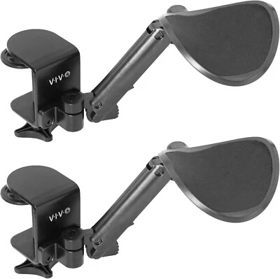 Universal Clamp-on Adjustable Armrests, Desk Cradle Rotating Elbow Cushions, ... - Image 1 of 4