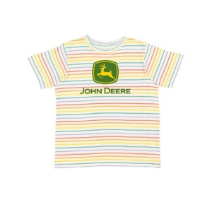 LP86199 - John Deere Toddler JD TM Rainbow Stripe SS Tee 3T - Picture 1 of 1