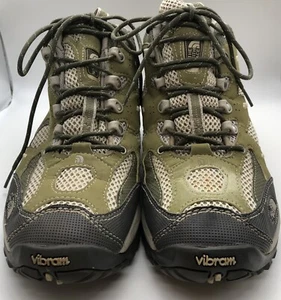 North Face Vibram Womens Hiking Shoes Size 9 US Green Olive As Is - Stain/Fading - Picture 1 of 12