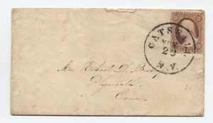 c1860 Catskill NY #25 3ct 1857 type 1 cover [h.5608] - Picture 1 of 3