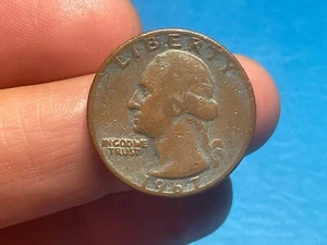 1967 Washington quarter——-ERROR VERY LITTLE CLADDING 99% COPPER———- - Picture 1 of 12
