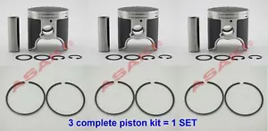 For YAMAHA GP1200R XLT1200 PV Piston Kit (47-407 66V-11631 STD+Ring)X3 Bore 79.9 - Picture 1 of 3