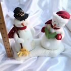 PARTS NOT WORKING Hallmark Jingle Pals Vintage 2003 Caroling Snowmen Couple